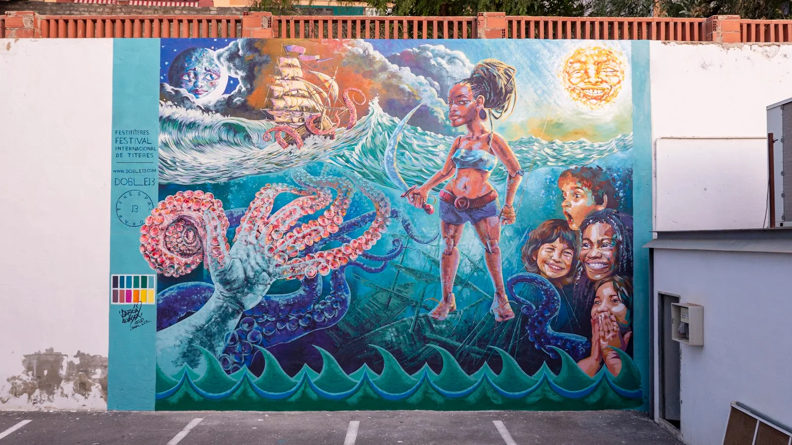 Mural Doble 13. Centro Cultural Las Cigarerras - Fotografía 2